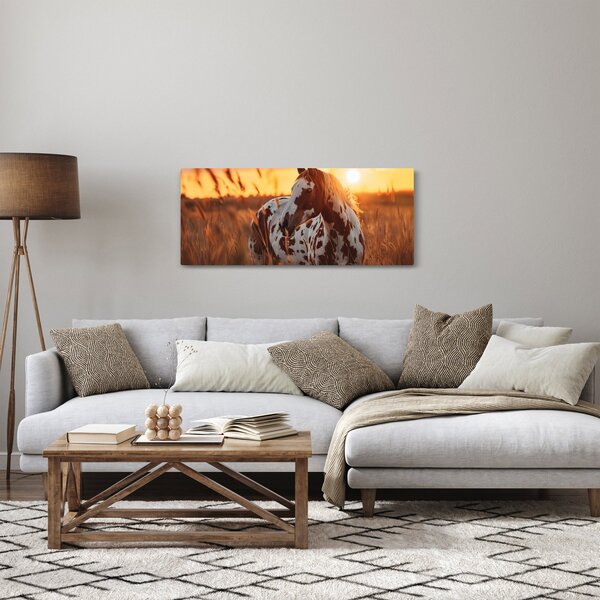 Tablou - Cal la Apus (120x50 cm)