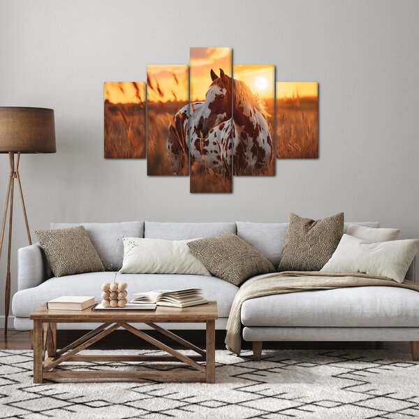 Tablou - Cal la Apus (150x105 cm)