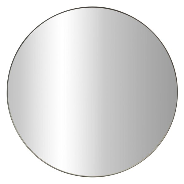 Oglindă rotundă NOOR, ramă metalică, culoare neagră, Ø 80 cm