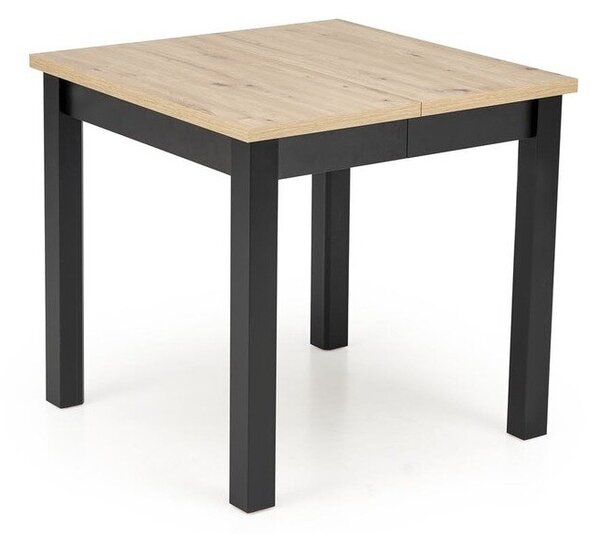 Masă Houston 2040Negru, Stejar artizan, 8x8x8cm, ExtensieExtensie, PAL laminat, PAL laminat