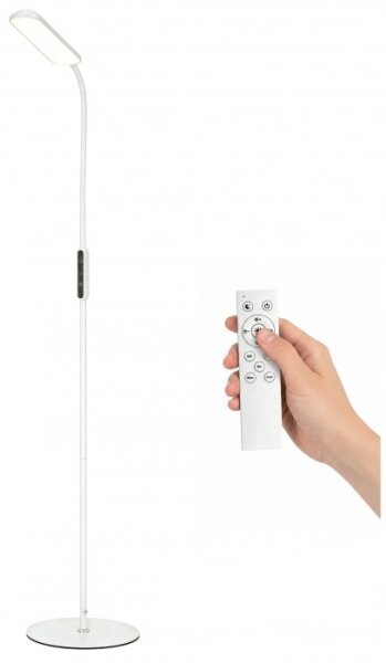 Lampă de podea LED reglabilă TEILO LED/10W/230V 3000/4000/6500K albă + telecomandă