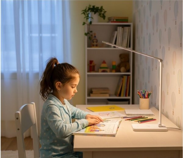 Lampă de birou LED cu dimmer și încărcare wireless NOBLITE Q LED/7W/230V 3000/4000/6500K alb