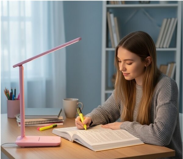 LED Lampă de masă dimerizabilă NOBLITE N LED/7W/230V 3000/4000/6500K roz