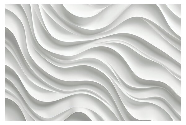 Tablou - Valuri Albe 3D (90x60 cm)