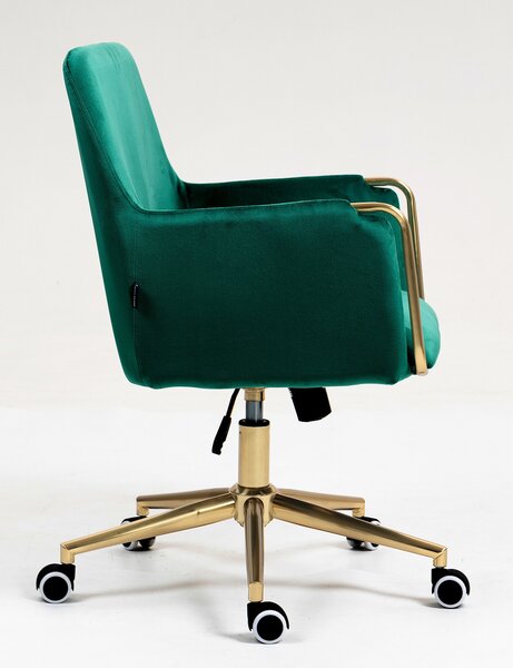 HR4318K Scaun Verde Catifea cu Bază Aurie