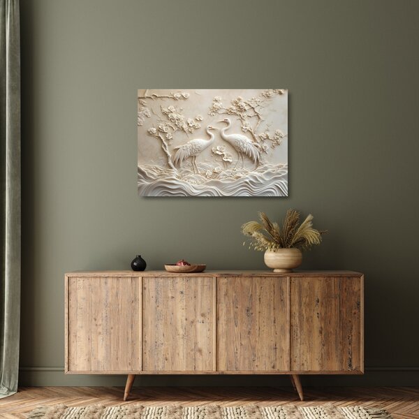 Tablou pe sticlă - Model Chinezesc (70x50 cm)