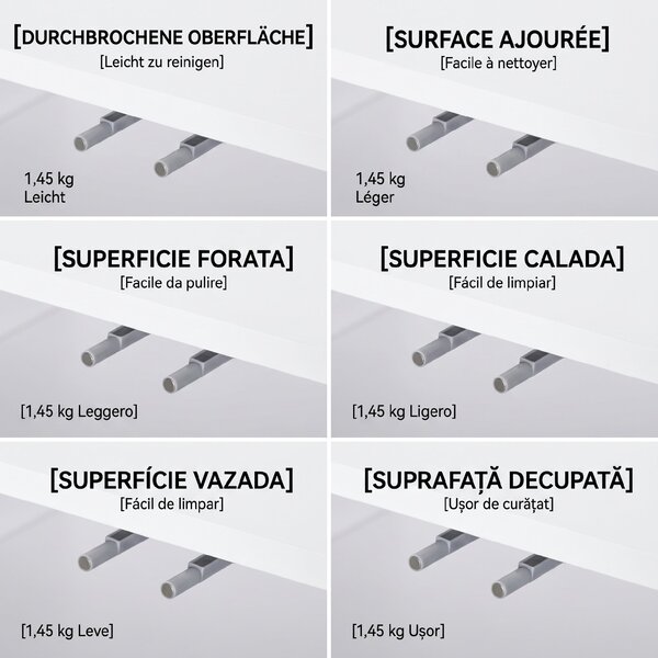 HOMCOM Bufet Modern cu 2 Dulapuri și 3 Rafturi, Mobilier Multifuncțional din Lemn, 107x40x80 cm, Alb | Aosom Romania