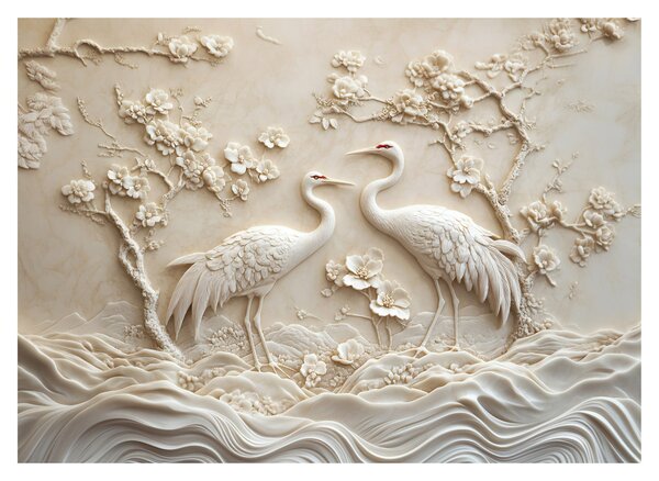 Tablou pe sticlă - Model Chinezesc (70x50 cm)