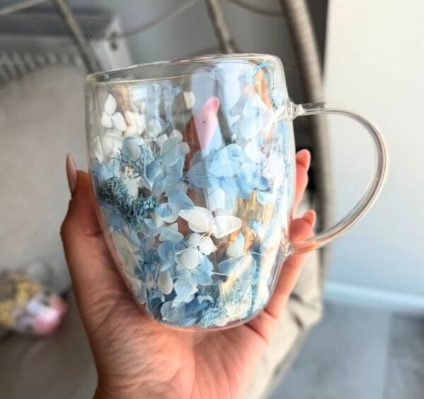 JAKS Pahar termic cu flori în interior 300 ml 1 buc Bluby
