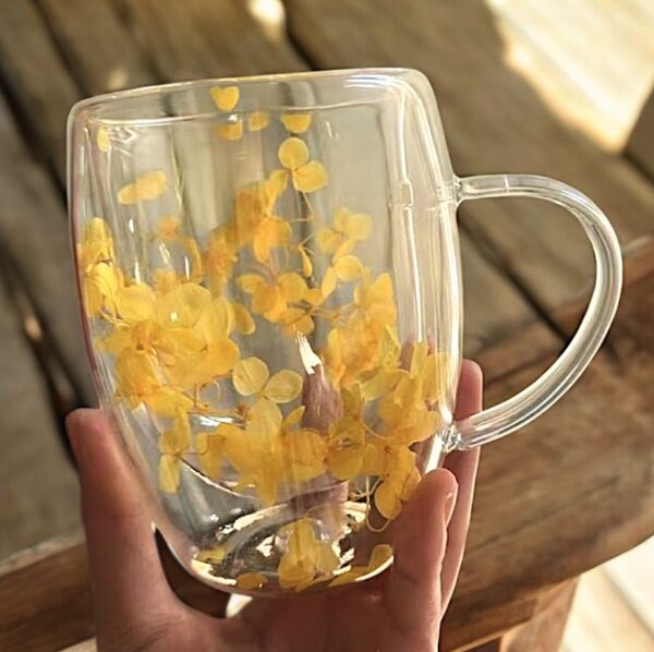 JAKS Pahar termic cu flori în interior 300 ml 1 buc Yelly