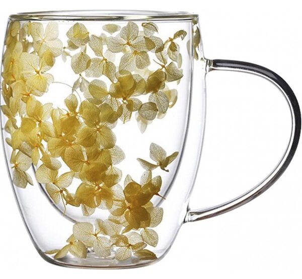 JAKS Pahar termic cu flori în interior 300 ml 1 buc Yelly