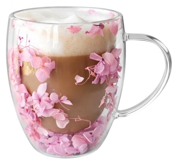 JAKS Pahar termic cu flori în interior 300 ml 1 buc Rossie