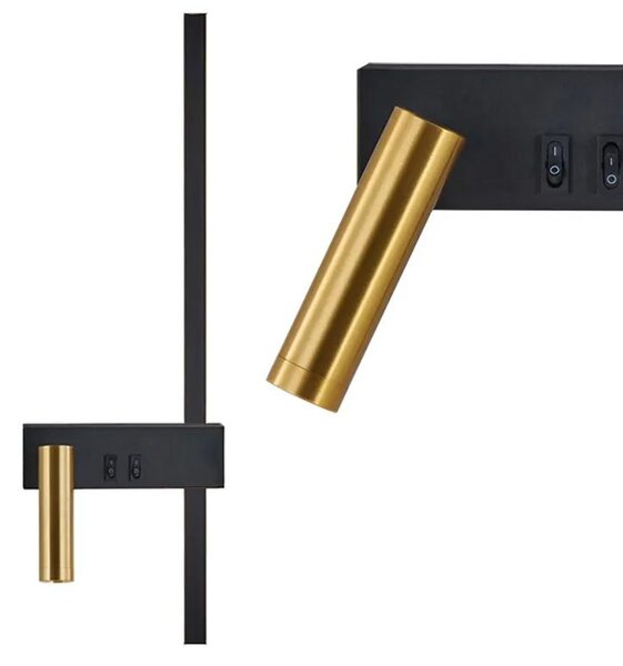 Lampa de perete APP1439-2-W BLACK GOLD LEFT
