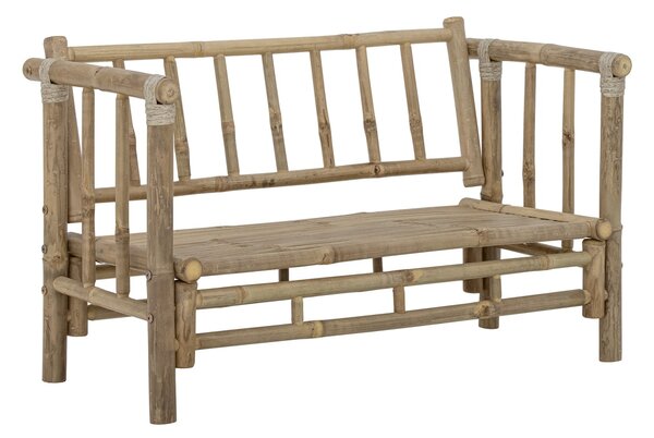 Canapea de exterior, natur, din lemn de bambus, Sole Mini