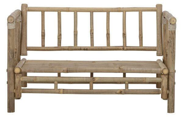 Canapea de exterior, natur, din lemn de bambus, Sole Mini