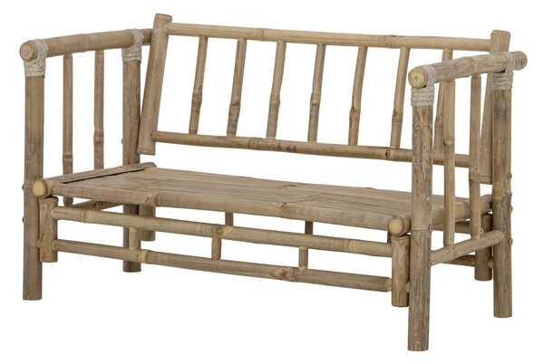 Canapea de exterior, natur, din lemn de bambus, Sole Mini