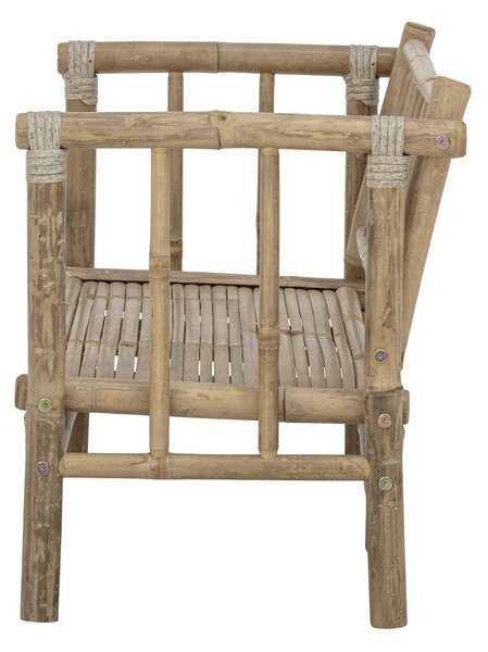 Canapea de exterior, natur, din lemn de bambus, Sole Mini
