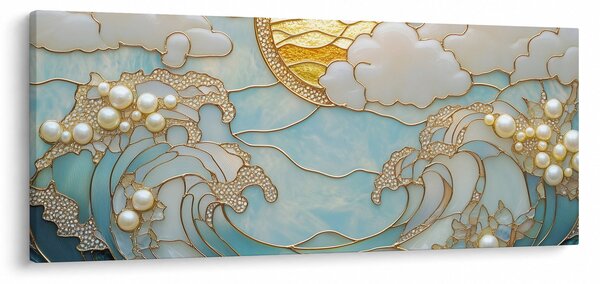 Tablou - Perle 3D în Ocean (120x50 cm)