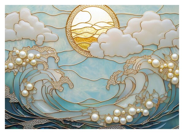 Tablou - Perle 3D în Ocean (70x50 cm)