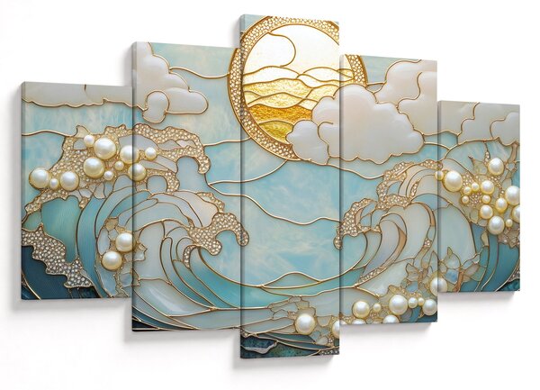 Tablou - Perle 3D în Ocean (150x105 cm)