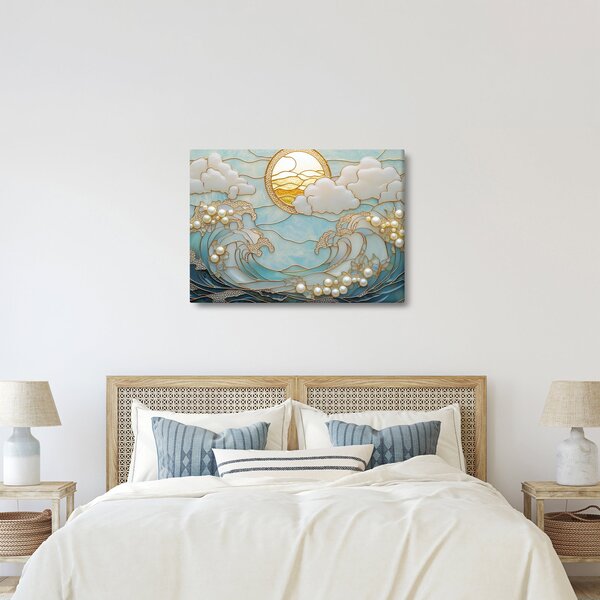 Tablou - Perle 3D în Ocean (70x50 cm)