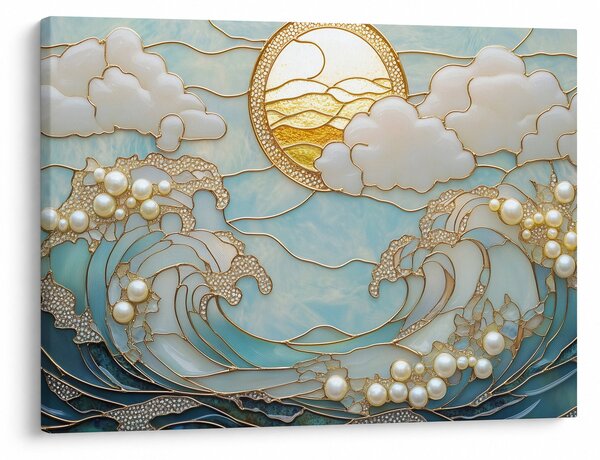 Tablou - Perle 3D în Ocean (70x50 cm)