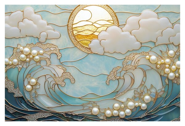 Tablou - Perle 3D în Ocean (90x60 cm)