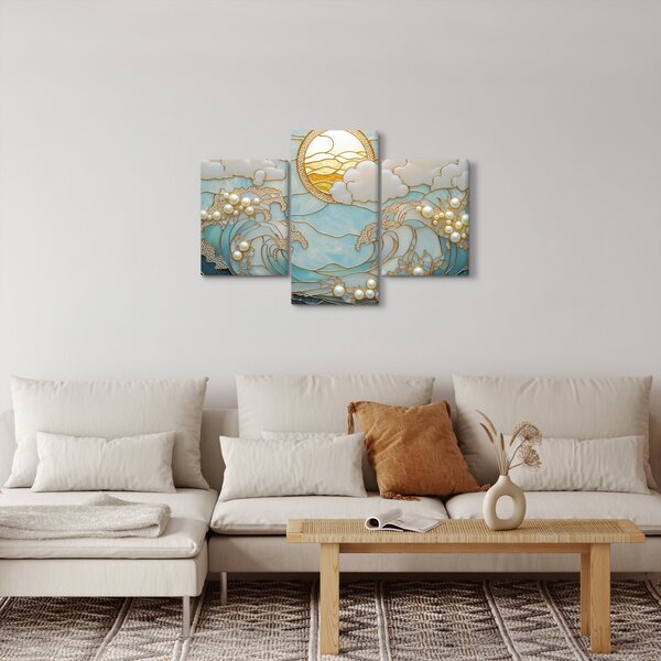 Tablou - Perle 3D în Ocean (90x60 cm)