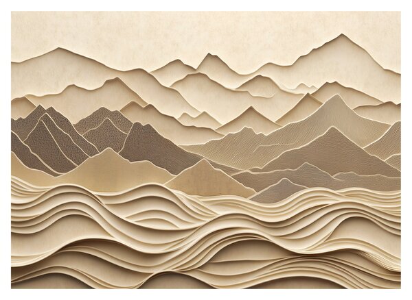 Tablou - Linii Montane 3D (70x50 cm)