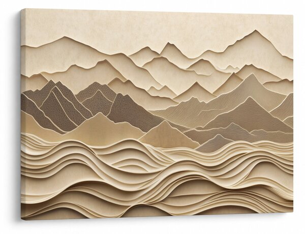 Tablou - Linii Montane 3D (70x50 cm)