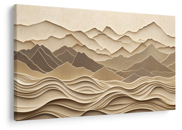 Tablou - Linii Montane 3D (90x60 cm)