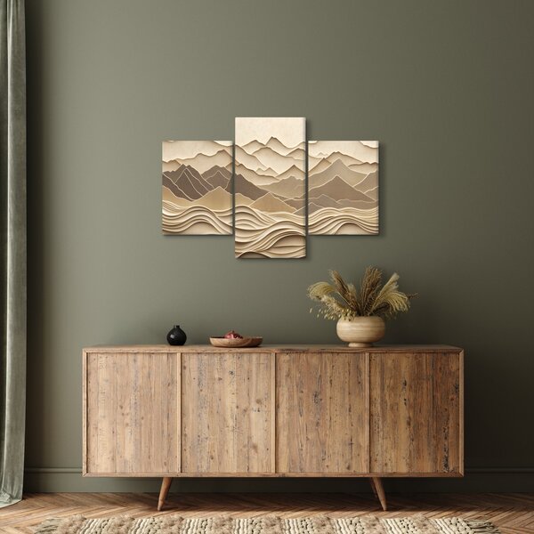 Tablou - Linii Montane 3D (90x60 cm)