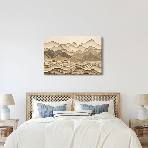 Tablou - Linii Montane 3D (90x60 cm)