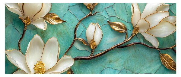 Tablou - Magnolii 3D (120x50 cm)