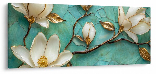 Tablou - Magnolii 3D (120x50 cm)