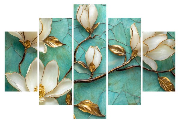 Tablou - Magnolii 3D (150x105 cm)