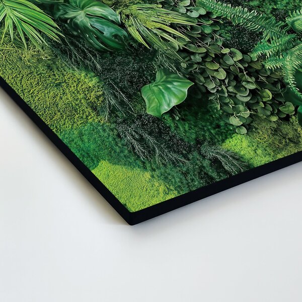 DUBLEZ | Tablou din lemn cu efect de mușchi - Monstera | Imprimare UV premium