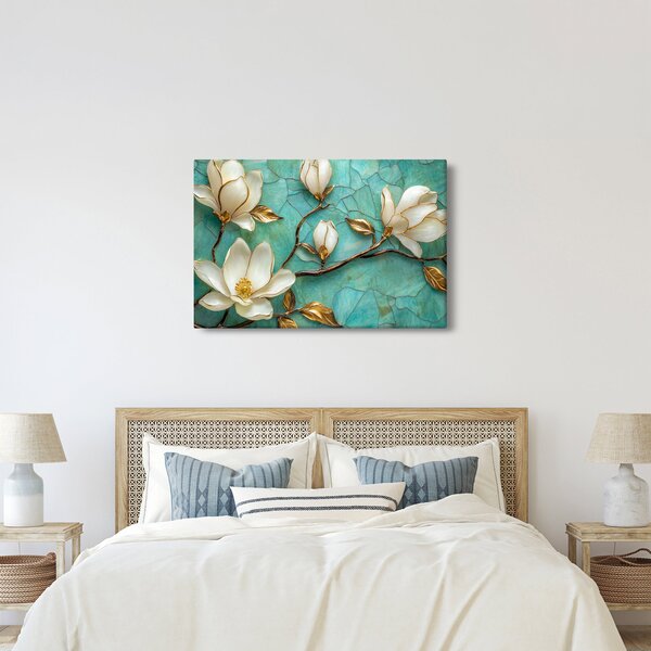 Tablou - Magnolii 3D (90x60 cm)