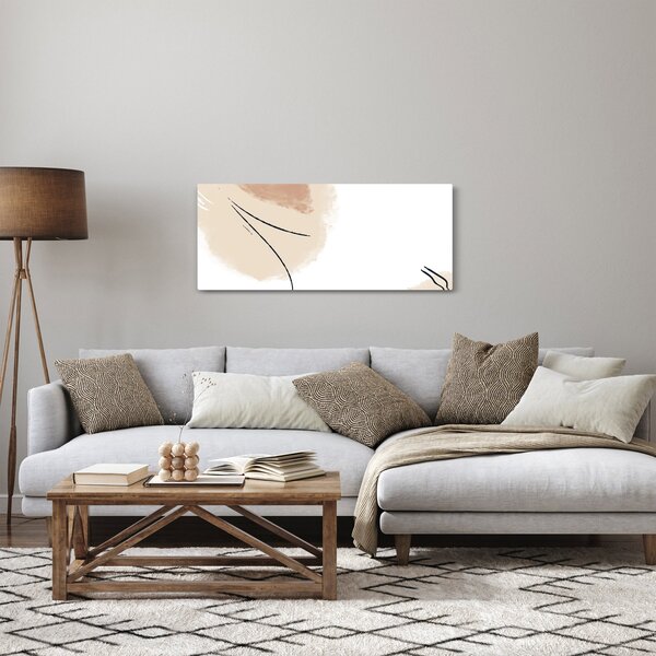 Tablou - Abstracție albă (120x50 cm)