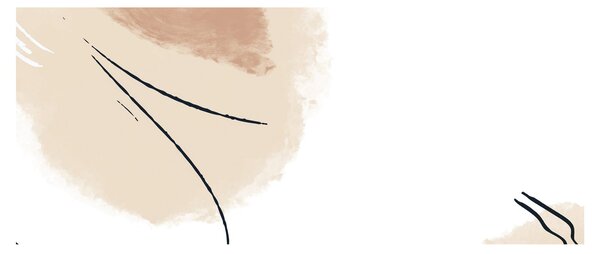 Tablou - Abstracție albă (120x50 cm)