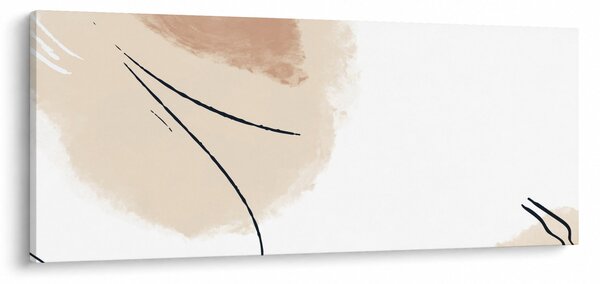 Tablou - Abstracție albă (120x50 cm)