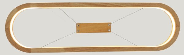 Brilagi - Lustru LED UMEA WOOD suspendat pe cablu, LED/30W/230V, 70x20 cm, lemn