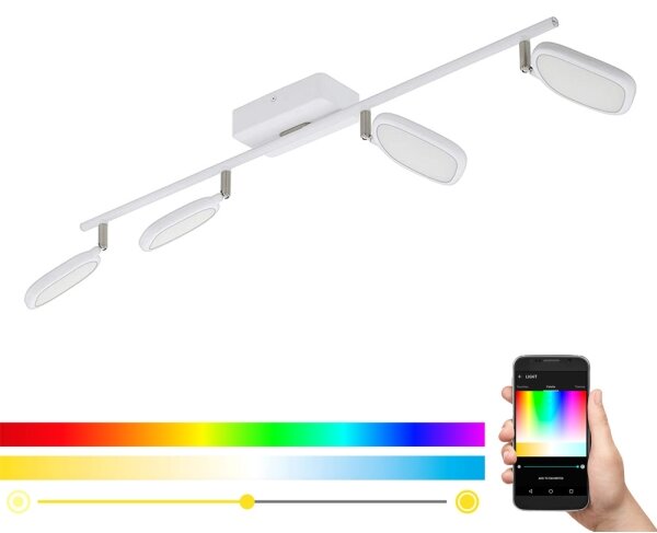 Eglo 97694 - Spot LED RGB PALOMBARE-C 4xLED/5W/230V