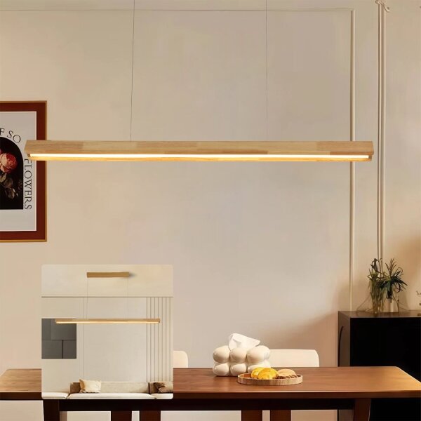 Brilagi - Lustră suspendată cu cablu UMEA WOOD LED/30W/230V 120 cm lemn