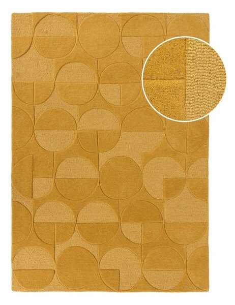 Covor din lână Flair Rugs Gigi, 160x230 cm, galben