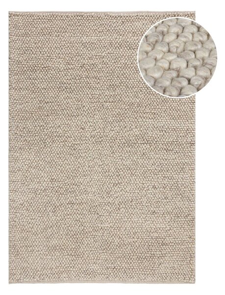 Covor gri deschis țesut manual din amestesc de lână 120x170 cm Minerals – Flair Rugs