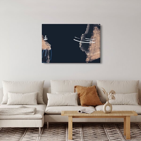 Tablou - Abstracție albastru închis (90x60 cm)
