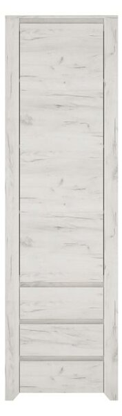 KONDELA Dulap tip 10, alb craft, ANGEL