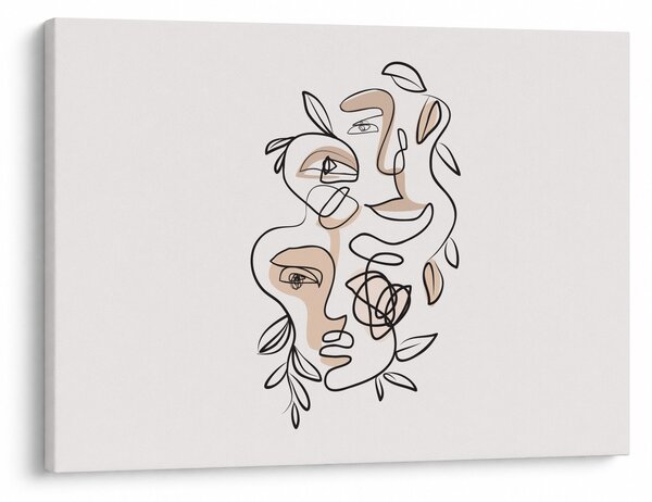 Tablou - Line art facials (70x50 cm)