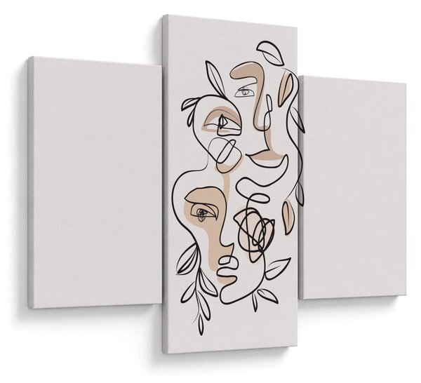 Tablou - Line art facials (90x60 cm)